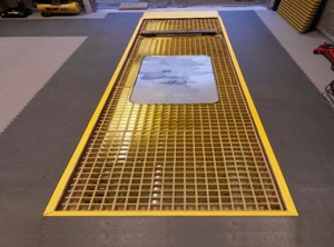 Elite FRP Cable Management Platform Grating for Data Centers