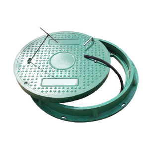 Tampa de bueiro SMC resistente D400 FRP tampa de acesso composta para estradas e &aacute;reas de tr&aacute;fego pesado