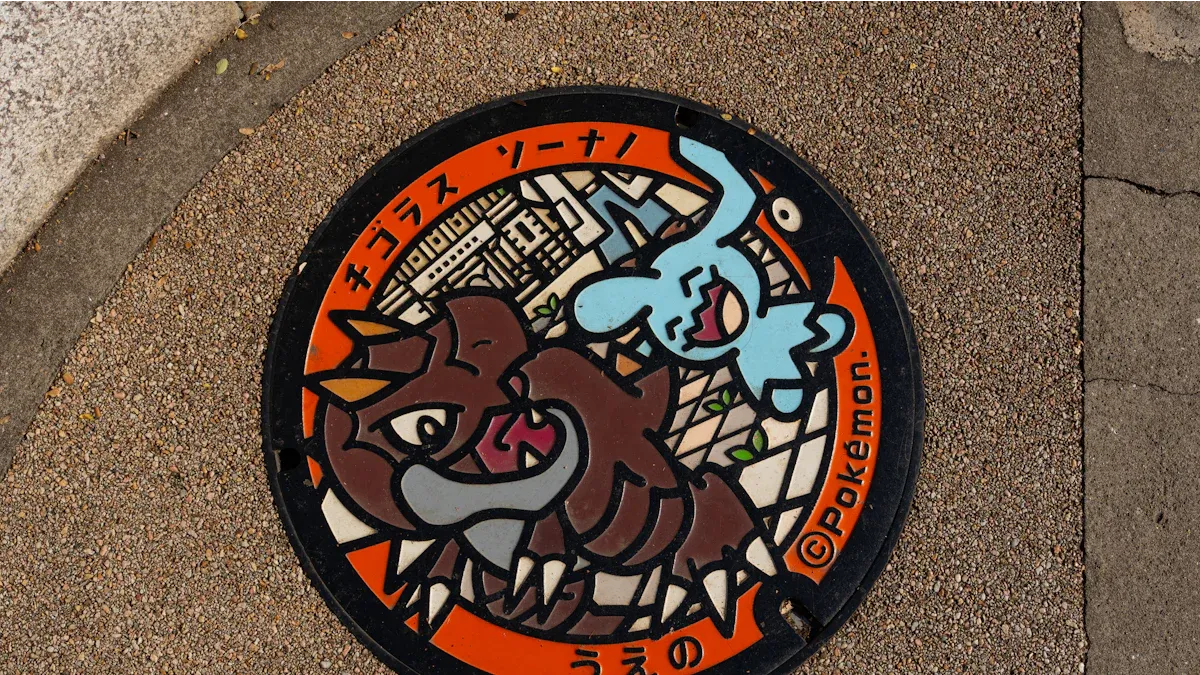 Environmental and design advantages of composite manhole covers