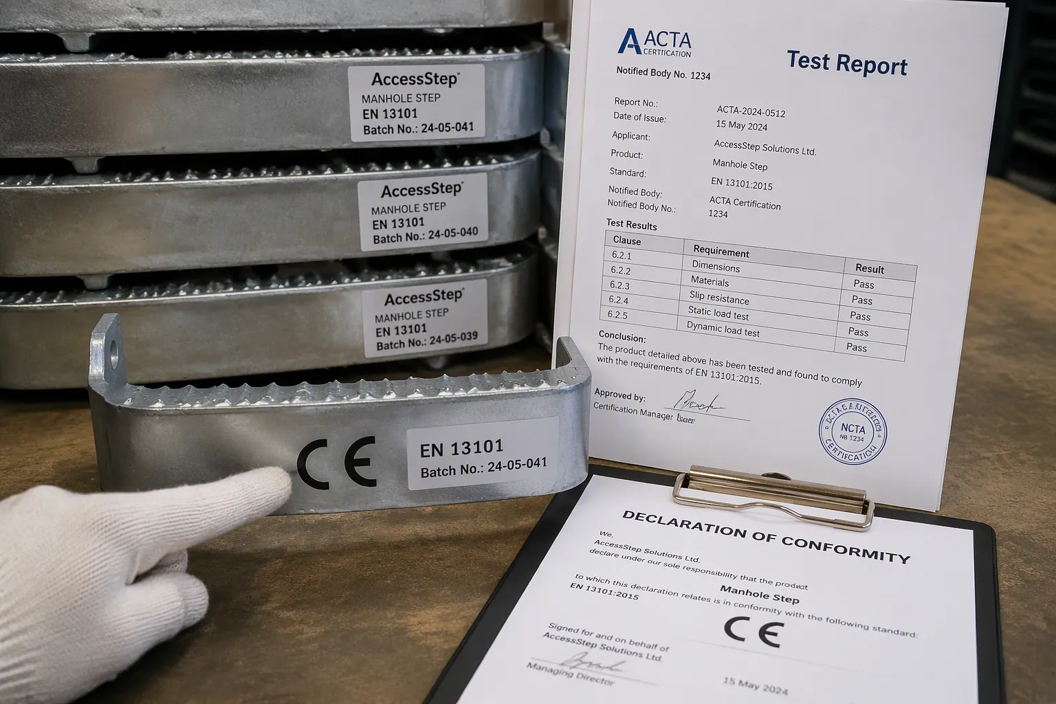 Check EN 13101 Manhole Step Documentation and Product Scope
