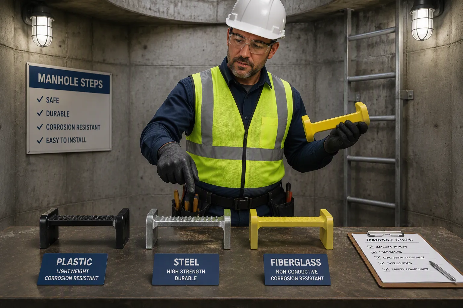 How to Choose Manhole Steps for Sewer, Stormwater, and Utility Chambers